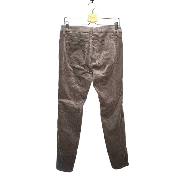 Loft | Gray Curvy Skinny Corduroy Pants Size 4 - Picture 4 of 8